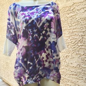 Lumiere Abstract Print Top